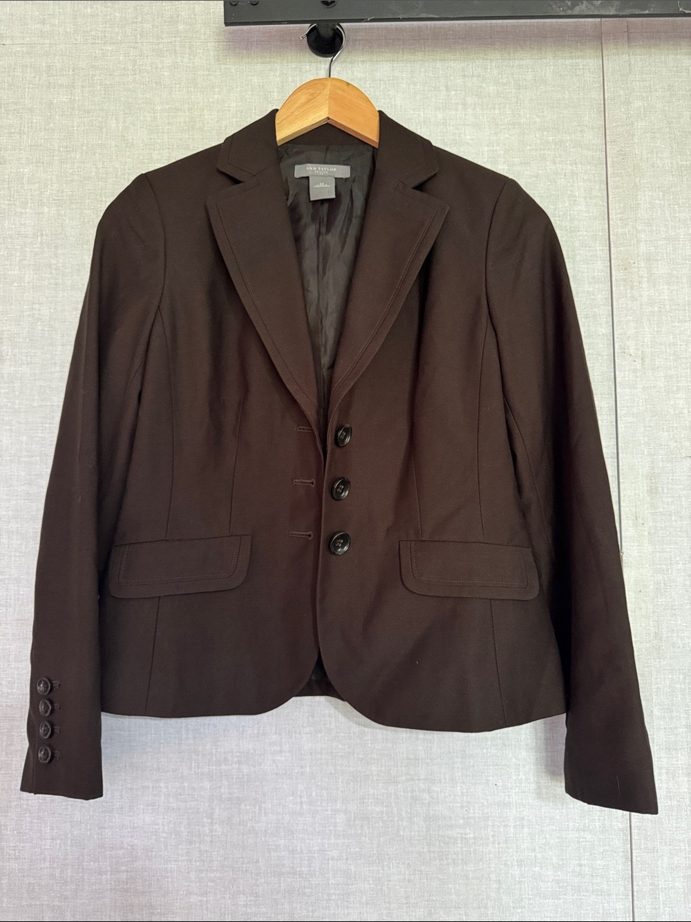 Ann Taylor Women's Dark Brown Tailored Blazer